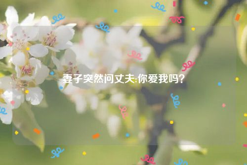 妻子突然问丈夫:你爱我吗?